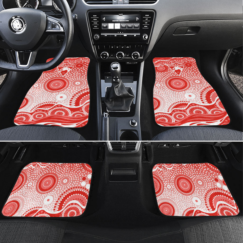 Sydney Swans Car Mats Aboriginal Dot Pattern - Football Mascot Heritage Pride