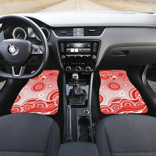 Sydney Swans Car Mats Aboriginal Dot Pattern - Football Mascot Heritage Pride