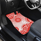 Sydney Swans Car Mats Aboriginal Dot Pattern - Football Mascot Heritage Pride