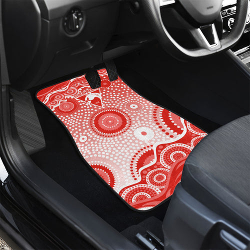 Sydney Swans Car Mats Aboriginal Dot Pattern - Football Mascot Heritage Pride