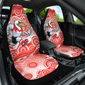Sydney Swans Car Seat Cover Aboriginal Dot Pattern - Football Mascot Heritage Pride