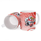 Sydney Swans Ceramic Mug Aboriginal Dot Pattern - Football Mascot Heritage Pride