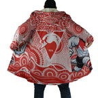 Sydney Swans Cloak Aboriginal Dot Pattern - Football Mascot Heritage Pride