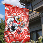 Sydney Swans Garden Flag Aboriginal Dot Pattern - Football Mascot Heritage Pride