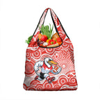 Sydney Swans Grocery Bag Aboriginal Dot Pattern - Football Mascot Heritage Pride