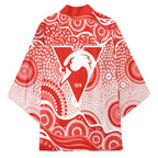 Sydney Swans Kimono Aboriginal Dot Pattern - Football Mascot Heritage Pride