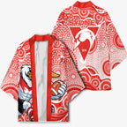 Sydney Swans Kimono Aboriginal Dot Pattern - Football Mascot Heritage Pride