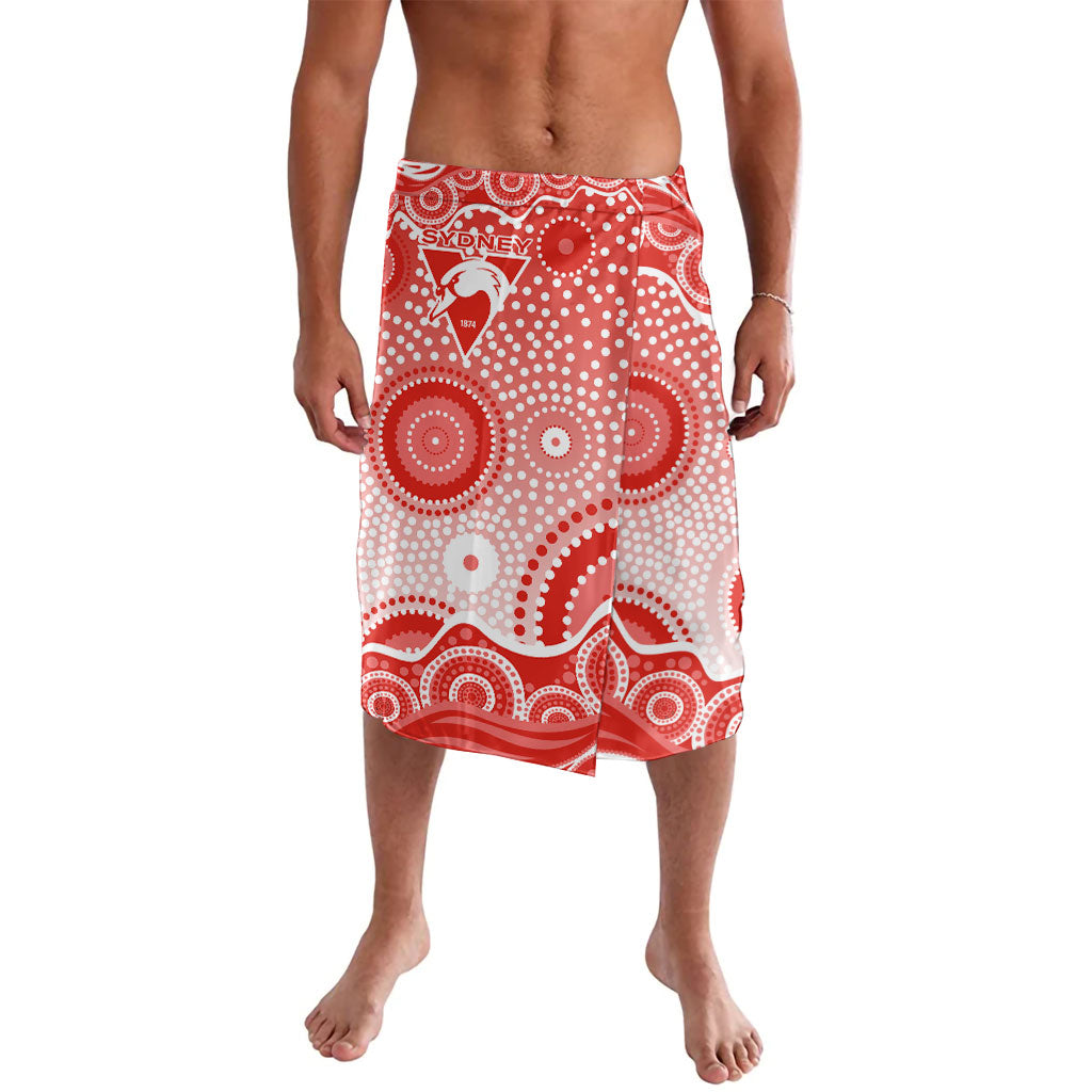 Sydney Swans Lavalava Aboriginal Dot Pattern - Football Mascot Heritage Pride