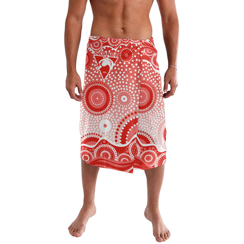Sydney Swans Lavalava Aboriginal Dot Pattern - Football Mascot Heritage Pride