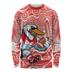 Sydney Swans Long Sleeve Shirt Aboriginal Dot Pattern - Football Mascot Heritage Pride