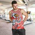 Sydney Swans Men Tank Top Aboriginal Dot Pattern - Football Mascot Heritage Pride