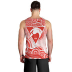 Sydney Swans Men Tank Top Aboriginal Dot Pattern - Football Mascot Heritage Pride