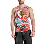 Sydney Swans Men Tank Top Aboriginal Dot Pattern - Football Mascot Heritage Pride