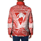 Sydney Swans Padded Jacket Aboriginal Dot Pattern - Football Mascot Heritage Pride