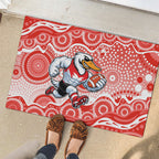Sydney Swans Rubber Doormat Aboriginal Dot Pattern - Football Mascot Heritage Pride