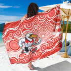 Sydney Swans Sarong Aboriginal Dot Pattern - Football Mascot Heritage Pride
