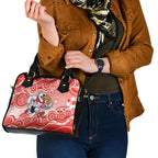 Sydney Swans Shoulder Handbag Aboriginal Dot Pattern - Football Mascot Heritage Pride