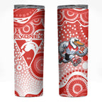 Sydney Swans Skinny Tumbler Aboriginal Dot Pattern - Football Mascot Heritage Pride