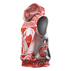 Sydney Swans Sleeveless Hoodie Aboriginal Dot Pattern - Football Mascot Heritage Pride
