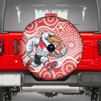Sydney Swans Spare Tire Cover Aboriginal Dot Pattern - Football Mascot Heritage Pride