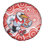 Sydney Swans Spare Tire Cover Aboriginal Dot Pattern - Football Mascot Heritage Pride