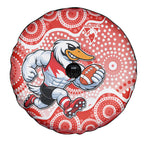 Sydney Swans Spare Tire Cover Aboriginal Dot Pattern - Football Mascot Heritage Pride