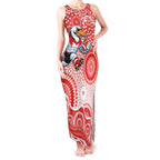 Sydney Swans Tank Maxi Dress Aboriginal Dot Pattern - Football Mascot Heritage Pride