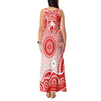 Sydney Swans Tank Maxi Dress Aboriginal Dot Pattern - Football Mascot Heritage Pride