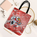 Sydney Swans Tote Bag Aboriginal Dot Pattern - Football Mascot Heritage Pride