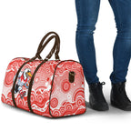 Sydney Swans Travel Bag Aboriginal Dot Pattern - Football Mascot Heritage Pride