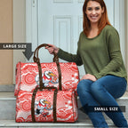 Sydney Swans Travel Bag Aboriginal Dot Pattern - Football Mascot Heritage Pride