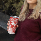 Sydney Swans Tumbler Cup Aboriginal Dot Pattern - Football Mascot Heritage Pride