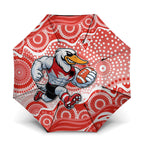 Sydney Swans Umbrella Aboriginal Dot Pattern - Football Mascot Heritage Pride