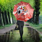 Sydney Swans Umbrella Aboriginal Dot Pattern - Football Mascot Heritage Pride