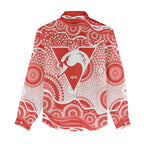 Sydney Swans Women Casual Shirt Aboriginal Dot Pattern - Football Mascot Heritage Pride