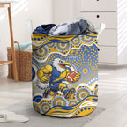 West Coast Eagles Laundry Basket Aboriginal Dot Pattern - Football Mascot Heritage Pride