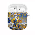 West Coast Eagles AirPods Case Aboriginal Dot Pattern - Football Mascot Heritage Pride