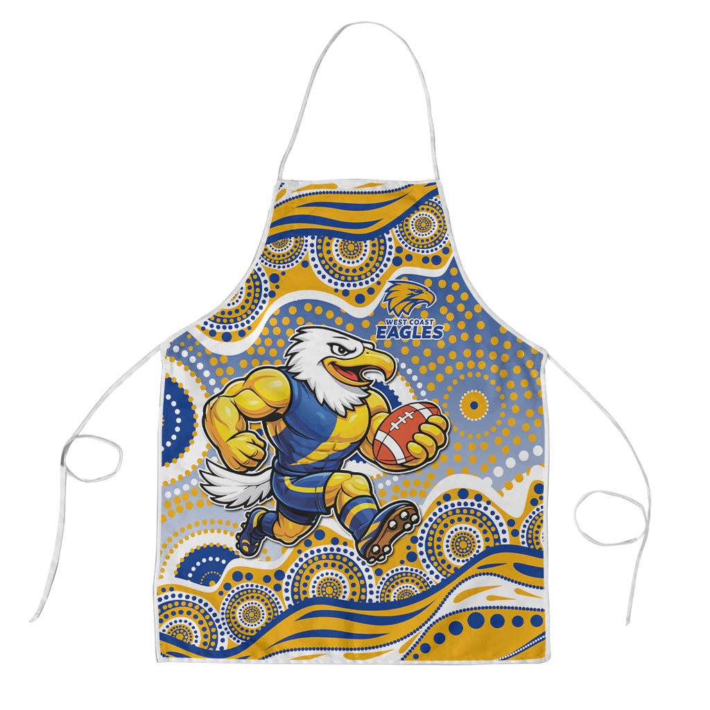 West Coast Eagles Apron Aboriginal Dot Pattern - Football Mascot Heritage Pride