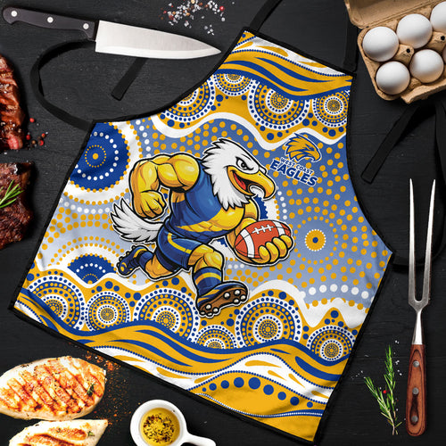 West Coast Eagles Apron Aboriginal Dot Pattern - Football Mascot Heritage Pride
