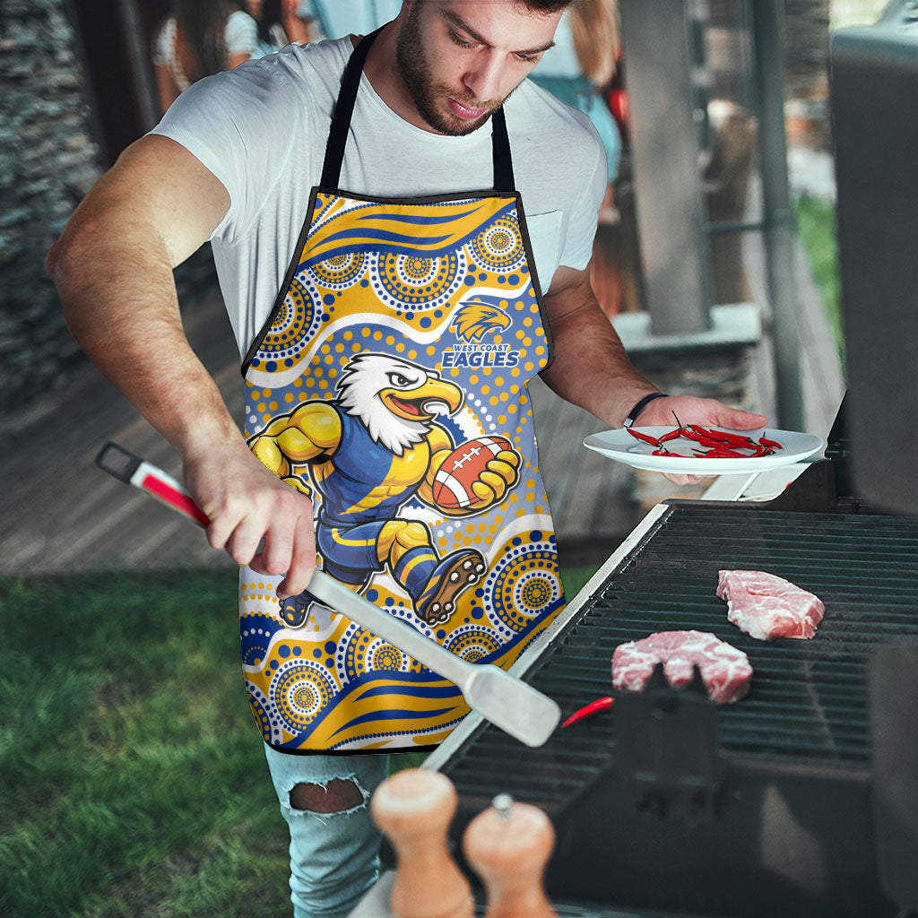 West Coast Eagles Apron Aboriginal Dot Pattern - Football Mascot Heritage Pride