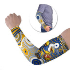 West Coast Eagles Arm Sleeves Aboriginal Dot Pattern - Football Mascot Heritage Pride