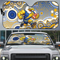 West Coast Eagles Auto Sun Shade Aboriginal Dot Pattern - Football Mascot Heritage Pride