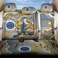 West Coast Eagles Back Car Seat Cover Aboriginal Dot Pattern - Football Mascot Heritage Pride