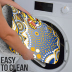 West Coast Eagles Bathroom Set Aboriginal Dot Pattern - Football Mascot Heritage Pride