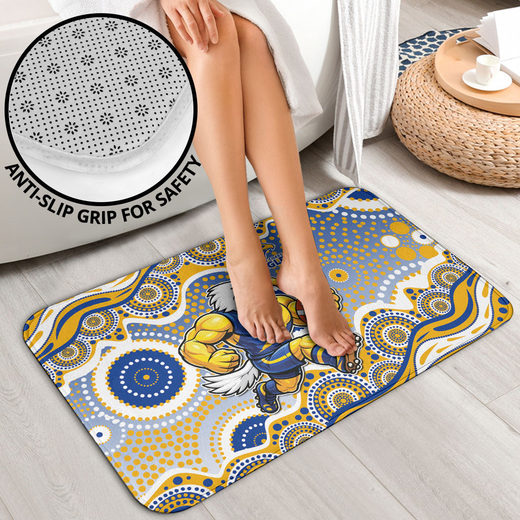 West Coast Eagles Bathroom Set Aboriginal Dot Pattern - Football Mascot Heritage Pride