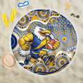 West Coast Eagles Beach Blanket Aboriginal Dot Pattern - Football Mascot Heritage Pride