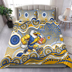 West Coast Eagles Bedding Set Aboriginal Dot Pattern - Football Mascot Heritage Pride