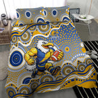 West Coast Eagles Bedding Set Aboriginal Dot Pattern - Football Mascot Heritage Pride