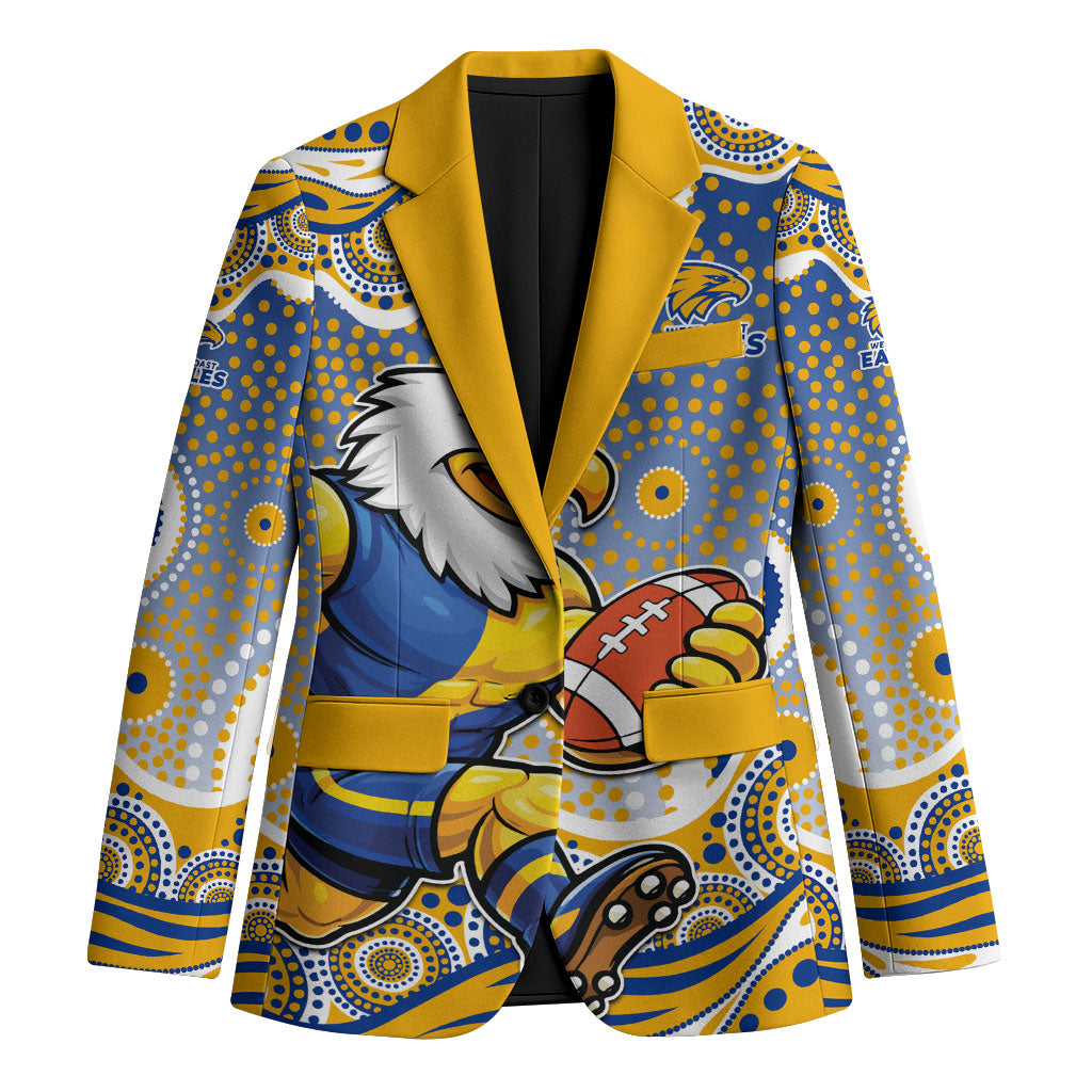 West Coast Eagles Blazer Aboriginal Dot Pattern - Football Mascot Heritage Pride