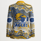 West Coast Eagles Blazer Aboriginal Dot Pattern - Football Mascot Heritage Pride